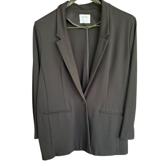 Old Navy Women's Black Oversized Blazer Size Large - Picture 1 of 4